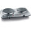 Kochfeld Doppelt Edelstahl DK1014 2500W. 1