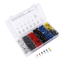 Terminales de cable universales, kit de 1900 piezas, nuevo material de nailon, resistente a la combustión, para equipos industriales, electricistas,