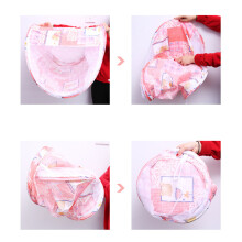 Baby Crib Net Tent – Foldable, Breathable Mesh, Pink, 108x60x38cm