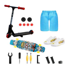 Finger Scooter Juggling Set Mini Two Wheel Toys for Kids Ages 6 and up