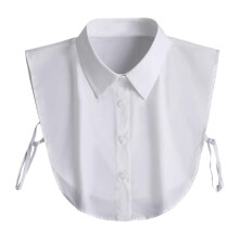 Women False Collar White Trendy Shawl Lapel Collar for Clothes Blouse