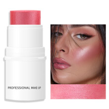 Waterproof Blush Stick For Cheek Lip Eye With Massage Roller Technology, Muscle Relax Benefits And Great Protection For Delicate Skin For Nightclubs