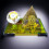 Clock Egyptian Crystal Pyramid Desk Showpiece 3