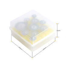 10pcs Diamond Cutting Wheels Set with 3mm Mandrel, Metal Storage Box