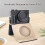 PU Leather Camera Case for G7X2/ G7X3, Adjustable Strap, White 7