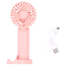 Portable Mini Fan with Aerodynamic Design, Adjustable 3-Gear Electric Fan for Home & Travel, Detachable Base for Stability, Rechargeable USB Fan with