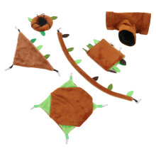 6-teiliges Kleintier-Hängematten-Set für Hamster & Nagetiere, Plüsch, 20 cm