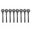 8 Pack Side Brushes Replacement Part Suitable for  IQ Self-Empty Base RV1001AE Robot Vacuum Cleaner 1