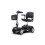 Scooter elettrico compatto 4 ruote 300 W per senior, blu 1