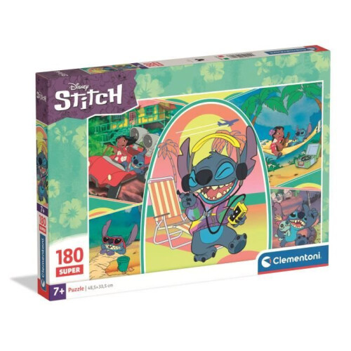 Clementoni Superpuslespil med 180 brikker. Stitch