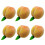 6pcs Artificial Peach Realistic Peach Decors Simulation Fruit 1