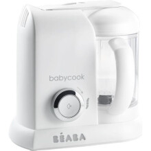 BÉABA - Babycook Solo - Robot Baby 4 in 1 Frullatore-Cuocitore - Cottura a Vapore - Bianco