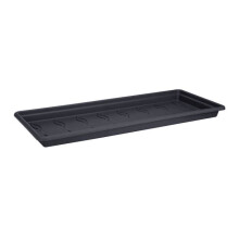 ELHO Soucoupe Jardinière Green Basic XXL - P 32,9 x l 72,2 x K 5,8 cm - Musta - Muovi