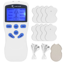 Tragbarer Muskelstimulator mit 8 Pads, Schmerztherapie, EU-Stecker 100-240V