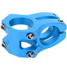 Aluminum Alloy Mountain Bike Short Handlebar Stem 35mm 31.8mm Blue