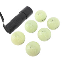 6 Stück Leuchtende Golfbälle Nacht Sport Fluoreszierendes Leuchtendes Gummiball