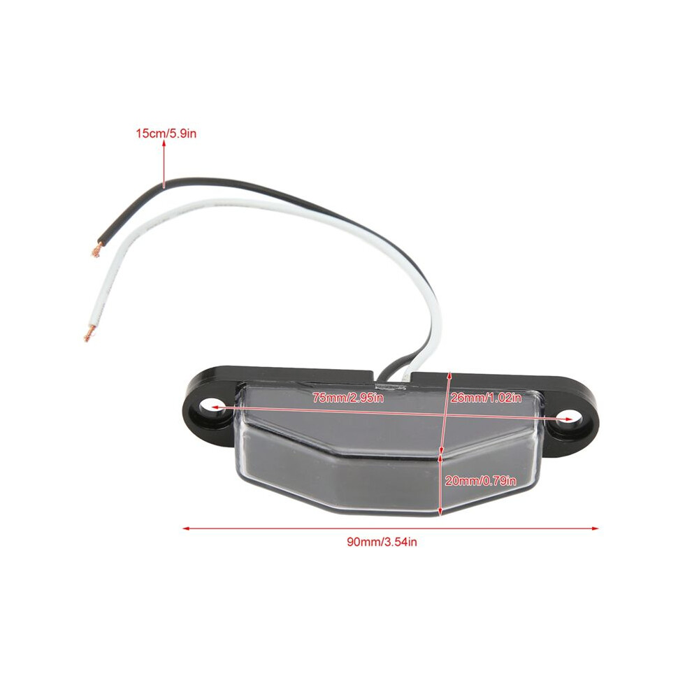 4ÂLed License Plate 10Â30V Ip67 Waterproof Lamp For Trailer Rv Van Truck Waterproof License Plate Light 4711707657836