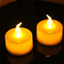 Flameless Electric Candle Lights LED Battery Powered Warm Light Wishing Lights Atmosphere Decoration Prop Lights