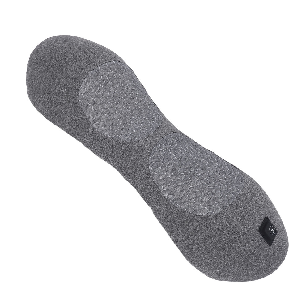Heated Lumbar Support Pillow USB, Memory Foam, 3 Gears, Dark Gray