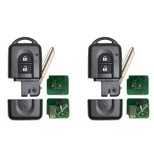 2X Car Keyless Entry Remote Key with 2 Button 433MHz ID46 Chip for X-Trail Qashqai Pathfinder 285E34X00A