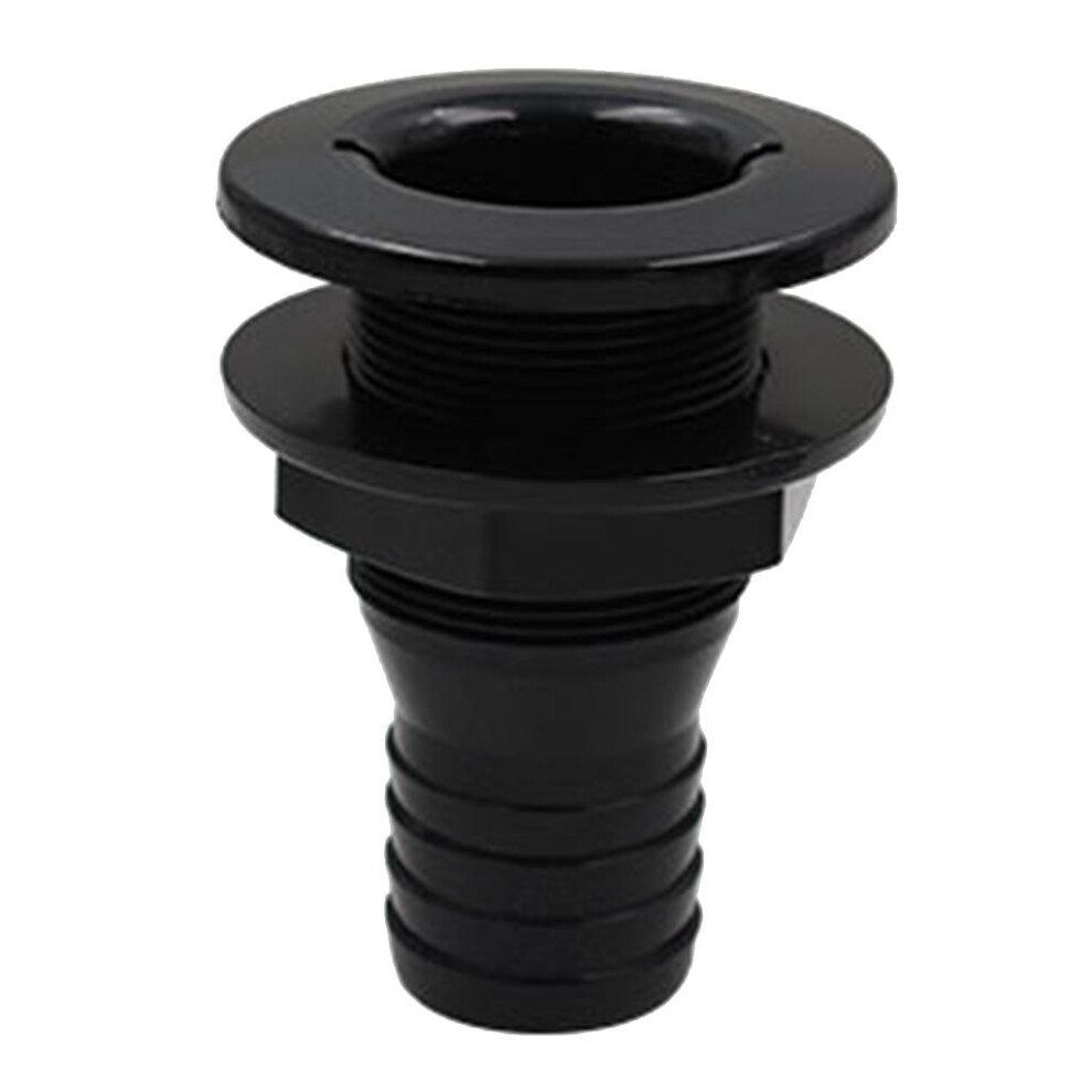 1-1/2'' Plastic Marine Yacht Bilge Pump Thru-Hull Fittings For B Black 6901423100930