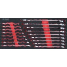 Module - KS TOOLS - 713.2017 - Module de clés mixtes Ultimate - Module pour servante d'atelier - 17 clés de 6 à 22 mm - Taille 1/3