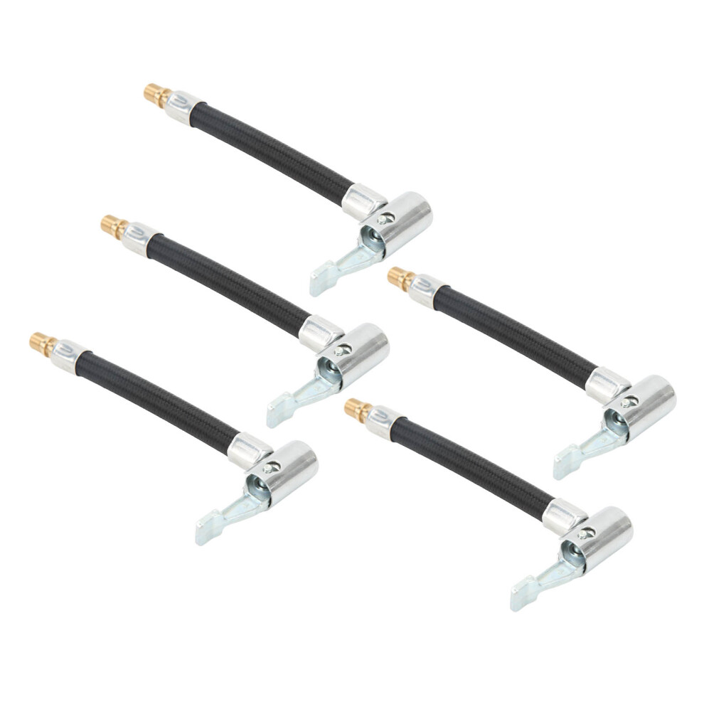 5Pcs 10Cm Tire Inflator Hose Set For Car Bike Motorcycle Leak-Free Quick Connect 8721371990760