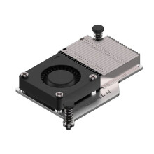 Active Cooler for Raspberry Pi 5 Argon THRML Active Cooling PWM Fan Passive Cooling Aluninum Fins Radiator - Black