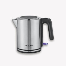 Bollitore elettrico - Inox - 360 senza fili - Colore argento - Ideale per tè e piatti istantanei