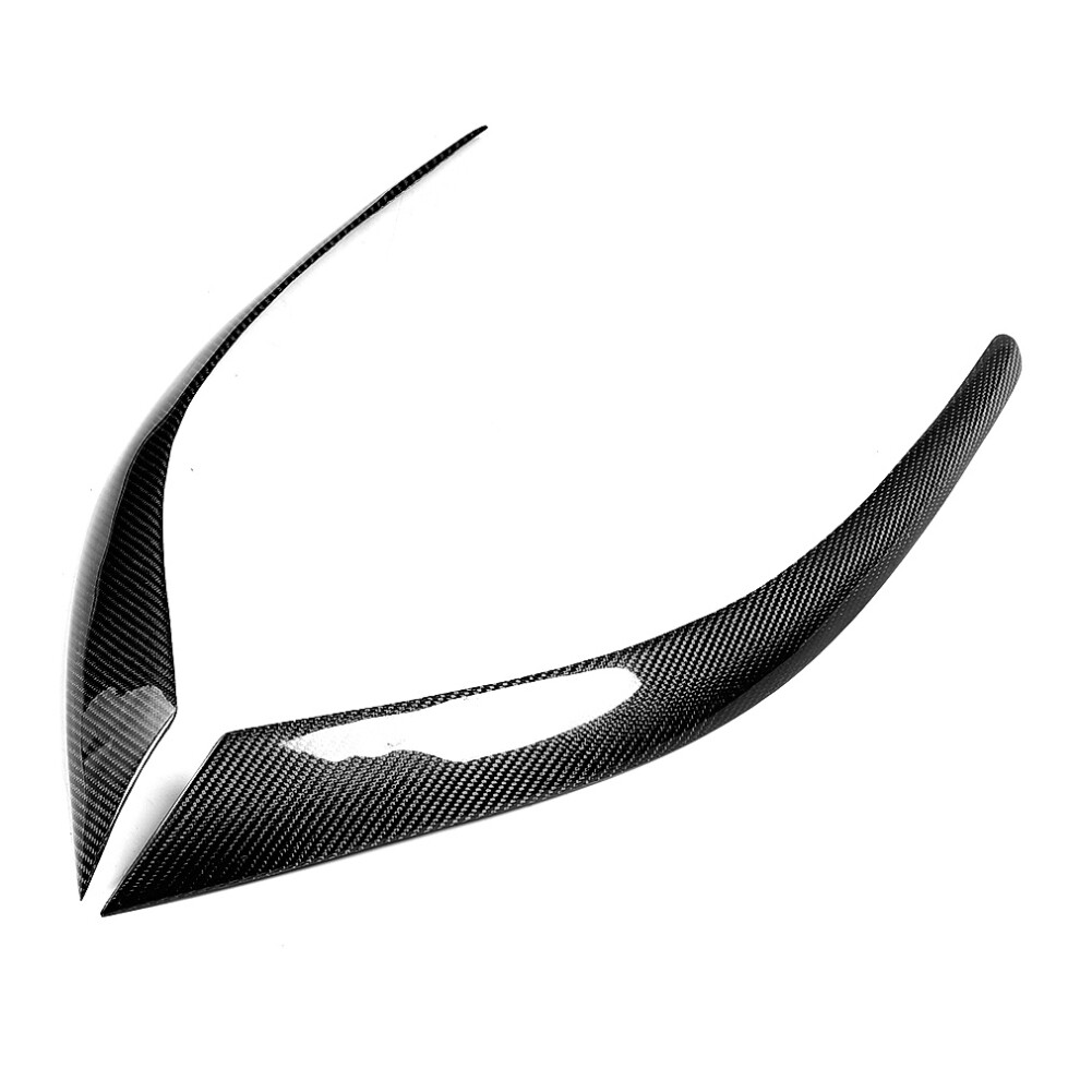Sporty Luxurious Look Carbon Fiber Headlight Eyelid Precision Fit Curves No Drill No Welding For Custom Car Styling (Classical Style) 9049227931903