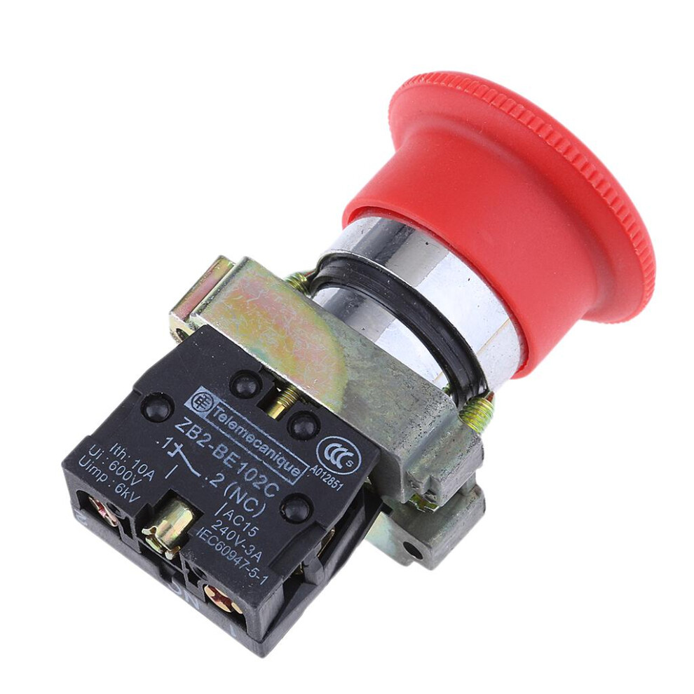 Xb2-Bs542 Mushroom Nc Emergency Stop Latching Rotary Push-Button Switc 6901423050792