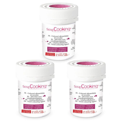 Colorant alimentaire en poudre 15 g - pourpre