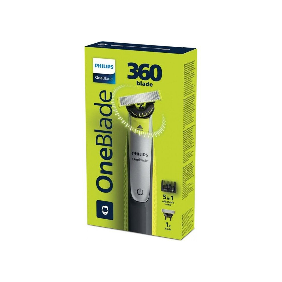Philips Hybrid Electric Razor Body And Face Oneblade 360 The Package With An Included Kit