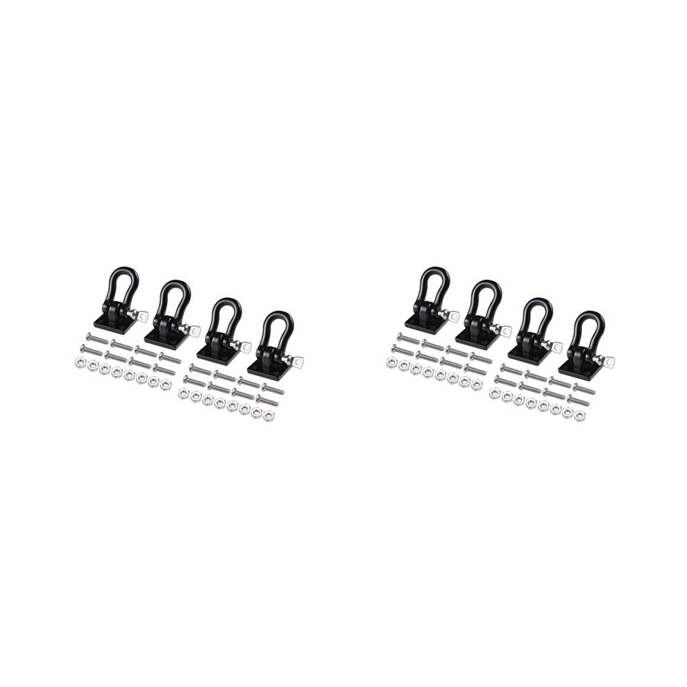 8Pcs Metal Trailer Towing Buckle Tow Hooks Shackles For 1/10 Rc Crawler Car Trx4 Axial Scx10 Rc4wd D90 6032086067619