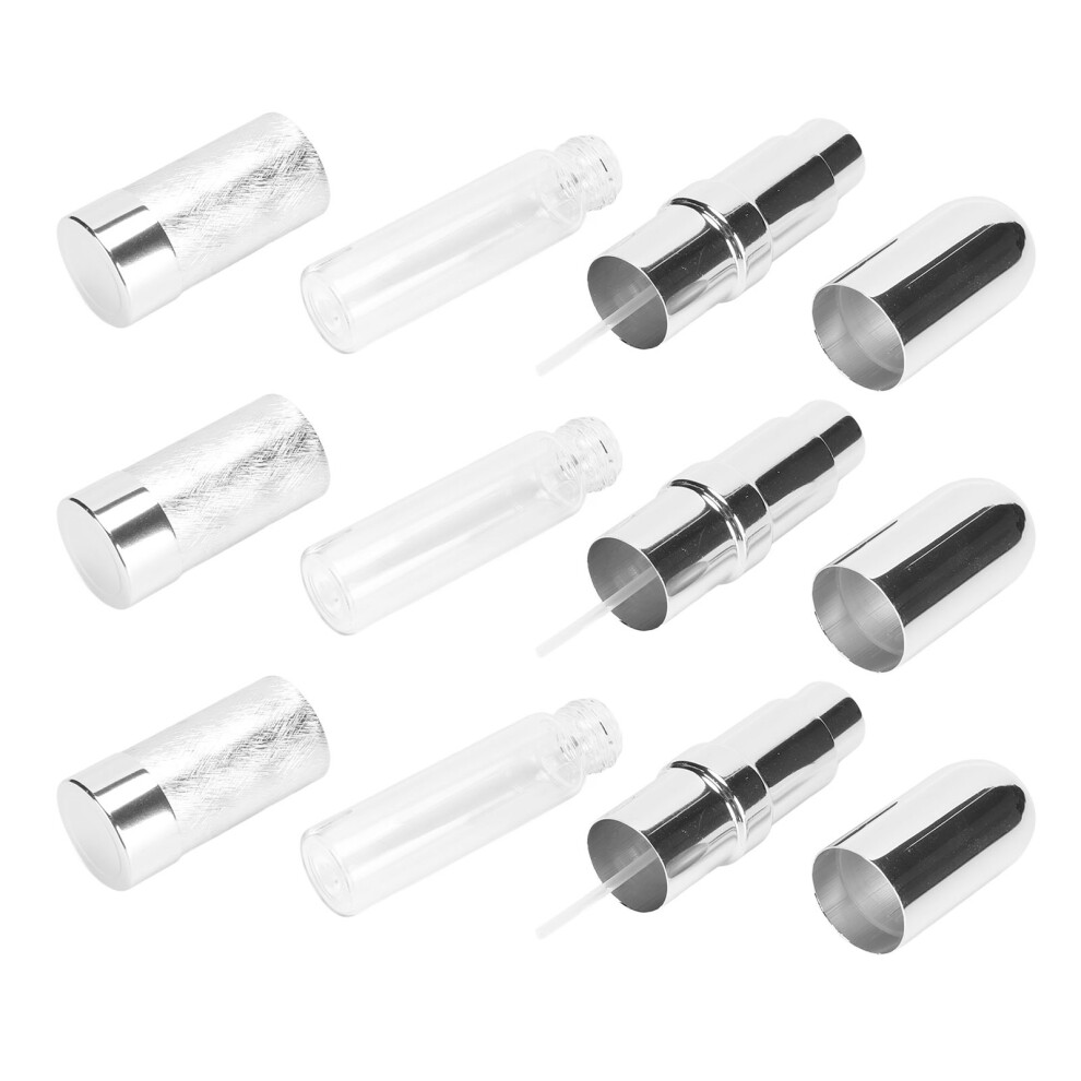 3Pcs 6ml Refillable Glass Aluminum Perfume Atomizer Spray Bottles