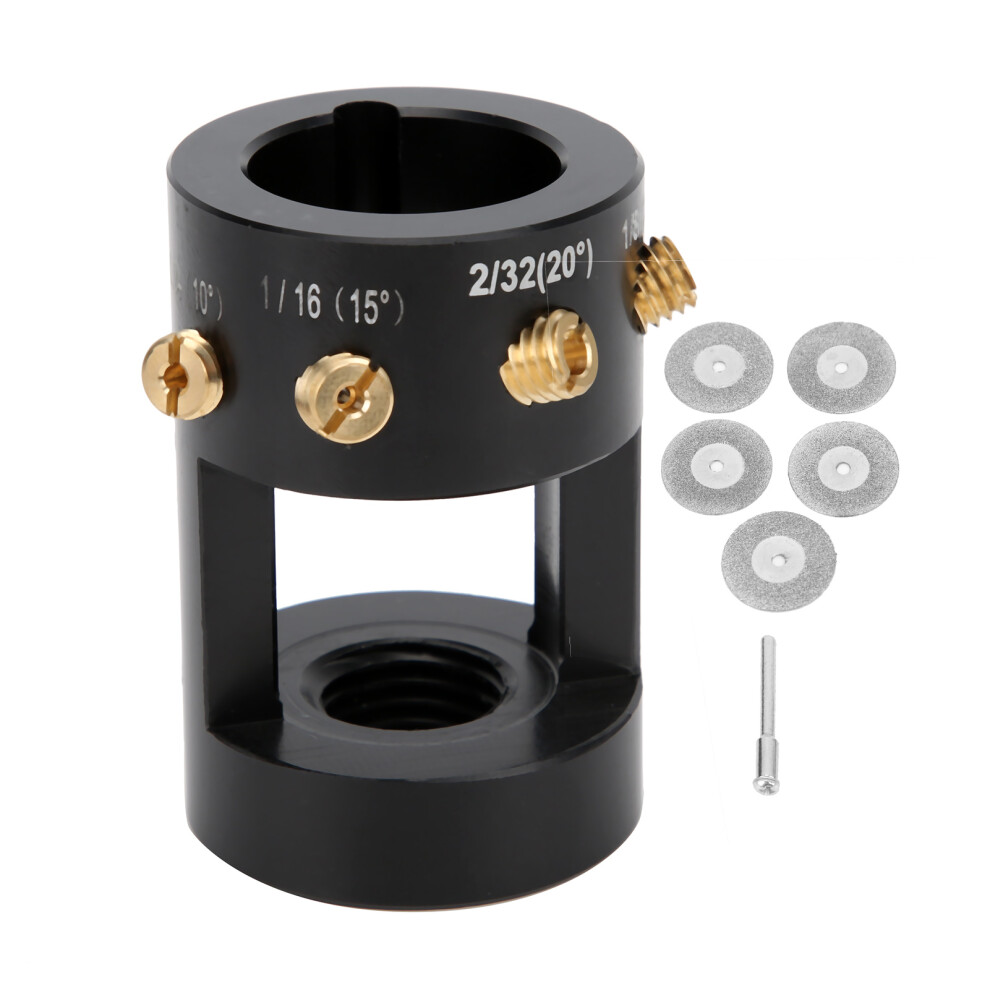 Precision Tungsten Electrode Sharpener With Cut-Off Slot And Multi-Angle Adjustments Compatible With Tig Welding Open Design Tool For Fast Setup 9448483718110
