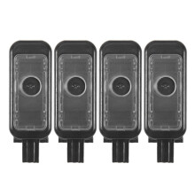 4 Pcs 4 Ring LED Projection Door Light for  A3 A4 A5 Q3 Q2 Q5 A6 A7 S3 S4 S5 S6 S7 8YG 947 415 8YG947415 8YG947416A