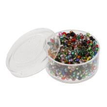 1000x Seed Beads Mixed Color Spacer Mini Tube Beads Bulk Jewelry Makin