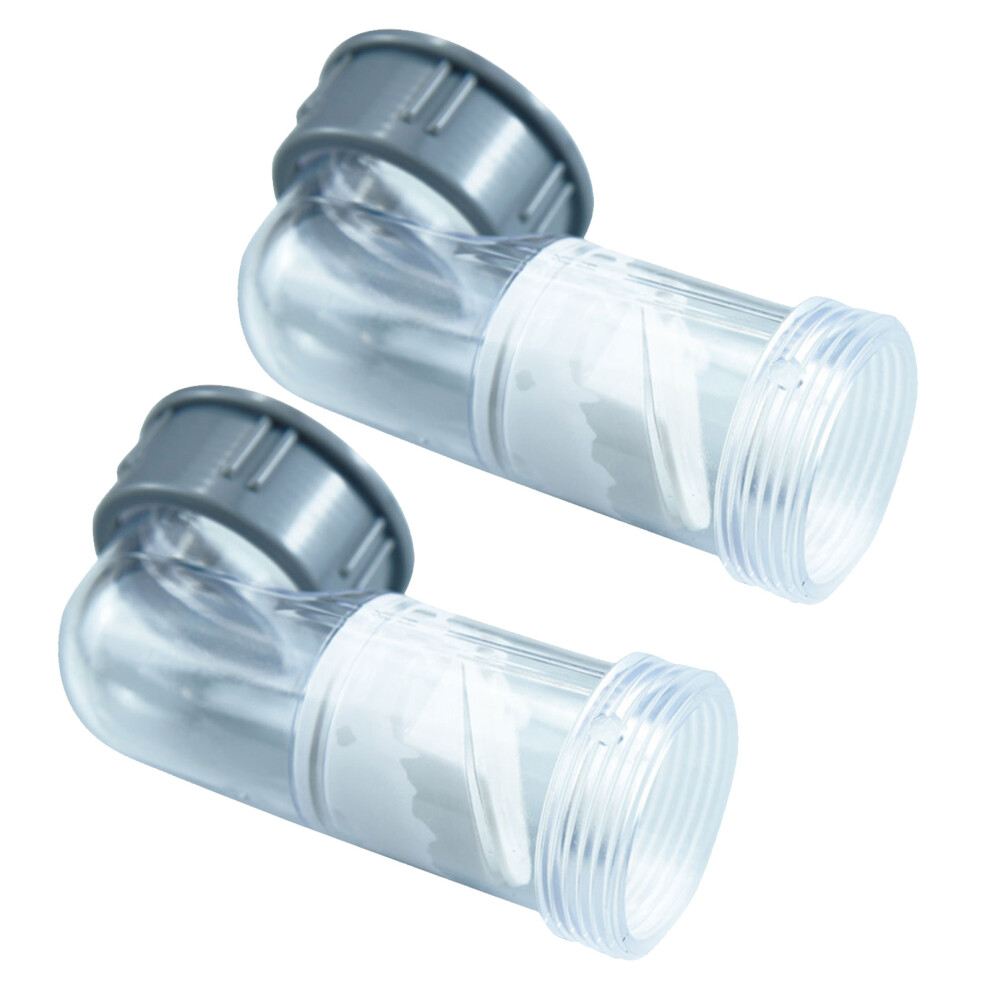 8Pcs Transparent Kitchen Sink Drain Elbow Backflow Preventer Pp Trap 3272708515095