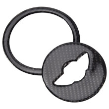 Carbon Fiber Steering Wheel Cover Sticker for Cooper R55 R56 R Series Accessories