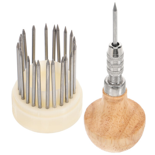 3Sets DIY Schmuckwerkzeug Perlenhalter Holz Bunt Handlich
