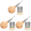3Sets DIY Schmuckwerkzeug Perlenhalter Holz Bunt Handlich 4