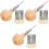 3Sets DIY Schmuckwerkzeug Perlenhalter Holz Bunt Handlich 5
