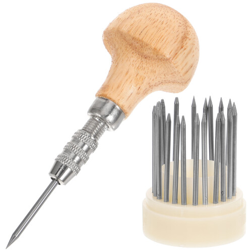 3Sets DIY Schmuckwerkzeug Perlenhalter Holz Bunt Handlich 2