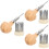 3Sets DIY Schmuckwerkzeug Perlenhalter Holz Bunt Handlich 8