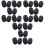 30Stk Mikrofonwindschutz Schwarz Für Headset Lapel Mikrofon 5