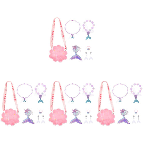4Sets Kinder Schmuckset Kunststoff Armbänder Set 2