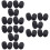 30Stk Mikrofonwindschutz Schwarz Für Headset Lapel Mikrofon 9