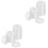 1000Pièces Rondelles Étanches PVC Transparentes Pour Fixation 5