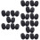 30Stk Mikrofonwindschutz Schwarz Für Headset Lapel Mikrofon 8
